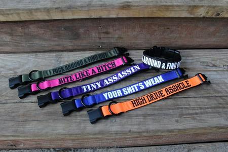 1" wide "YOUR SHIT'S WEAK" Dog Collar Discount Wide Range Of