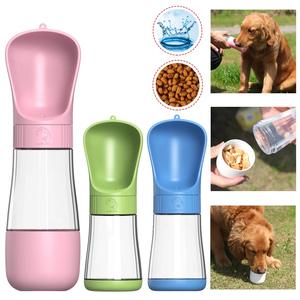 2 In 1 Portable Dog Water Bottle Dispenser For Small Big Dogs Cat Puppy Outdoor Travel Walking Drinking Feeder Bowl Real For Sale