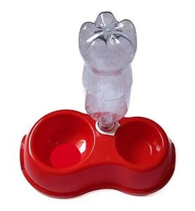 adidog Dual Dog Food Bowl with Bottle Holder and Water-Auto Dispenser From China For Sale