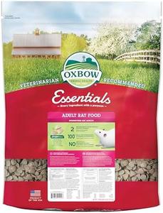 Oxbow Essentials Adult Rat Food - All Natural Adult Rat Food - Veterinarian Recommended- Made in the USA- Rich in Natural Vitamins & Minerals- No Artificial Ingredients- 20 lb. Cheap Sale Discounts