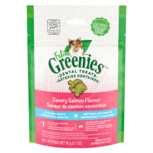 *(Please Use By 2025-08-05)* Cat Dental Treat - FELINE GREENIES - Savory Salmon Flavor Sale Popular