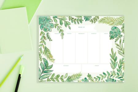 Weekly Planner Deskpad Calendar Notepad Free Shipping Sale Online