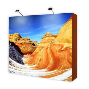 Challenger Fabric Pop Up Stand Trade Show Display Booth Step and Repeat Backwall with Dye-sub Fabric Graphic and LED Wall Washer, 7.5'w x 7.5'h Big Sale Cheap Online