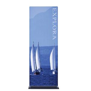 Explora Tubular Banner Stand w/ Dye-sub Fabric Graphic, 33.5"w x 90"h Discount Newest