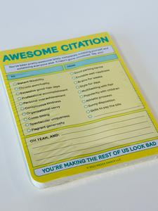 Awesome Citation Notepad Big Sale