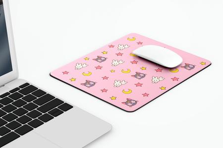 Magical Girl Moon Cat Mousepad, Cute, Anime Magical Girl Gamer Accessories, Kawaii Mouse Pad Sale Footlocker Pictures