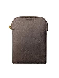 Chocolate Brown Zip Pen Pouch | Saffiano Leather Amazon Footaction