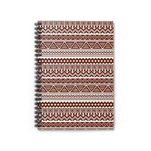 Maroon Aztec Spiral Notebook - Ruled Line Free Shipping Original