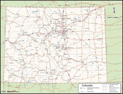 Colorado County Wall Map Cheap Sale Big Discount