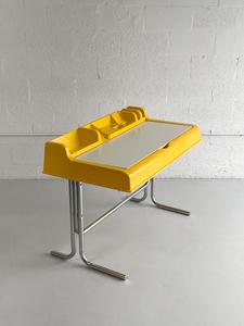 Space Age Molded Plastic and Tubular Chrome Desk, 1970s Free Shipping Original