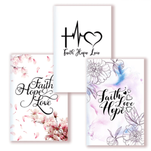 Christian 'Faith, Hope, Love' A5 Notebook Discount Sast
