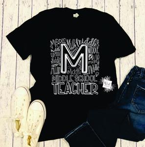 Middle School Teacher Typography Buy Cheap Best Sale