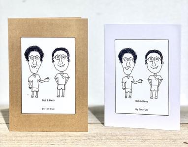 "Bob & Barry" Greeting Card White - by Tim Yule Manchester For Sale