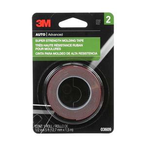 3M Super Strength Molding Tape - 1/2in x 5ft (03609) Fast Delivery Sale Online