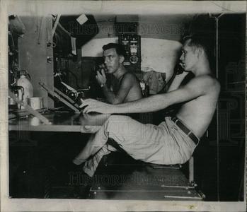 1951 Press Photo Malafronte on Microphone in Truck Discount Authentic Online