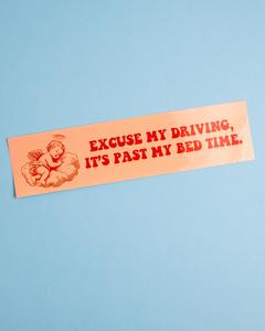 Carla Adams - Past My Bedtime Bumper Sticker Pay With Visa