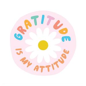 Gratitude Is My Attitude Vinyl Sticker Pay With Visa For Sale