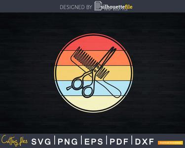 Barber Hairdresser Vintage Retro Scissors Svg Png Dxf Files For Cricut Wide Range Of Cheap Pice