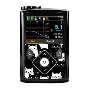 Medtronic Minimed Decorative Sticker: Black and white cats Buy Cheap Big Discount