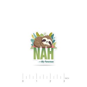ExpressionMed NAH Sloth sticker For Sale
