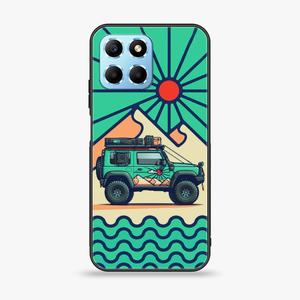 Honor X6 - Suzuki Jimny Design - Premium Printed Glass soft Bumper Shock Proof Case Big Discount For Sale