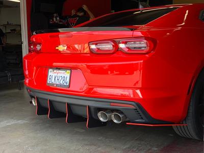 2019  Chevrolet Camaro Dual Exhaust: New Design V2 3 Piece Diffuser Online Online Cheap Pice