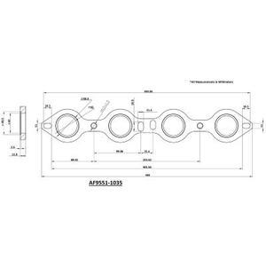 AeroFlow=GM LS Mild Steel Header Flange CNC Machined Clearance Great Deals