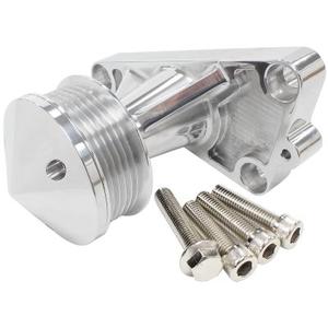 AeroFlow=GM LS Power Steer Delete Idler Bracket-Polished Suit Early VT-VZ Cheap Sale With Credit Card