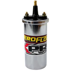AeroFlow=Round Canister Male Terminal Type Ignition Coil Chrome Finish Sale New Styles