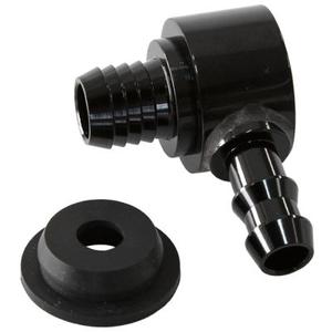 AeroFlow=Universal Billet Brake Booster Valve with 3/8" Barb Black Finish. New For Sale