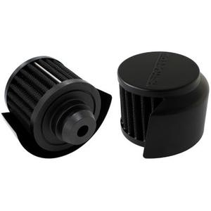 AEROFLOW=Black Push In Breather With Black Shield 3" View Cheap Online