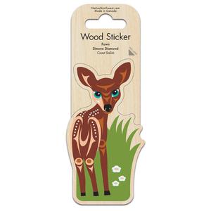 Wood Sticker - Fawn by Simone Diamond Cheap For Nice