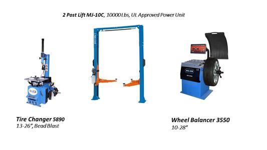 2 POST 10000 LBS Hoist & Tire Changer GT-5890S, Wheel Balancer 3550 Combo ,Lowest Price For Commercial Grade Cheap Sale Cheap