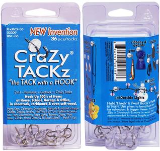 Crazy Tackz 36pc Round & Clear - 300 Clamshells Supply