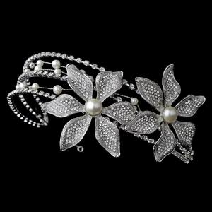 Crystal Love Silver Ivory Triple Crystal Headband Pay With Paypal