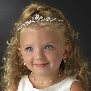 Children's White/Ivory Flower Headpiece Fast Delivery For Sale