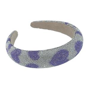 Sparkly Headband - Lavender Hearts Classic