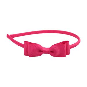 Bow Headband - Electric Pink Discount Low Cost