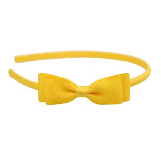 Bow Headband - Yellow Cheap Sale View