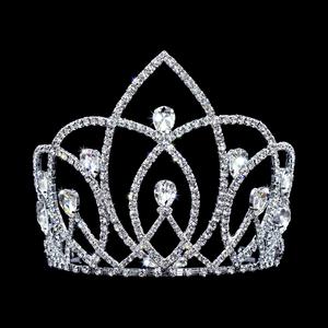 #17372 - The Evelyn Tiara with Combs - 5.25" Tall (Limited Supply) Discount Latest