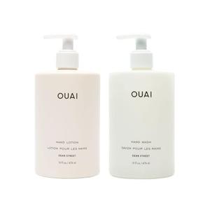 OUAI Hand Wash and Hand Lotion Set, Dean Street Scent - Moisturizes and Exfoliates with Daily Use - Made with Jojoba Esters, Avocado & Rosehip Oils (16 Fl Oz Each) Fast Delivery Cheap Online