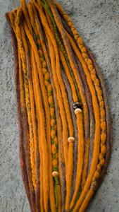 Pumpkin Patch Wool Dreads Real For Sale