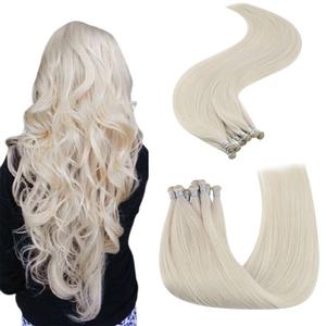 Hand Tied Weft Extensions Solid Color Virgin Hair Bundle White Blonde #1000 Clearance Cheapest Pice