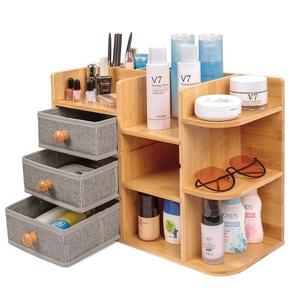 Bamboo Makeup Organizer Buy Cheap New