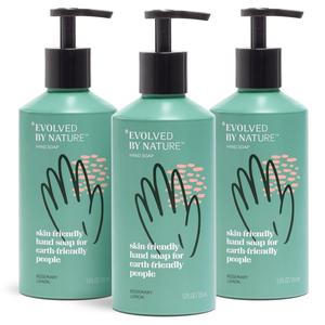 Evolved By Nature Liquid Hand Soap, 12 Oz (Pack of 3), Rosemary Lemon, Biodegradable Formula Outlet Discount Authentic