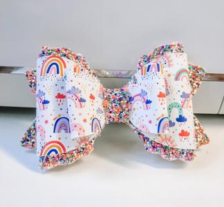 Rainbows & Sprinkles Hair Bow Clearance Manchester Great Sale