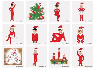 1 Weihnachtselfen Mini Tattoo Clearance 2025 New