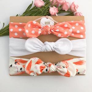 3-Pack Printed Bow headband Outlet Cheap