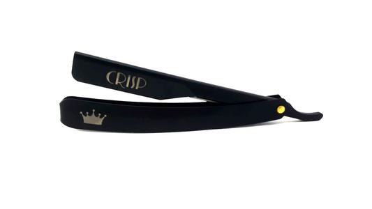 The "Crisp Crown" shavette matte black razor Limited Edition Online