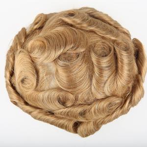 100% Virgin Human Hair Systems Blond Undetectable Thin Skin V-LOOP Outlet Get To Buy